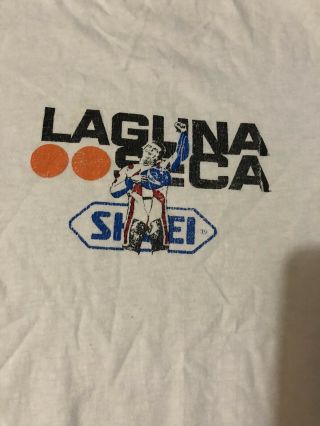 Vintage 80’s Laguna Seca Shoei Motor T - shirt XL Racing Bike 2