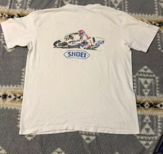 Vintage 80’s Laguna Seca Shoei Motor T - shirt XL Racing Bike 3