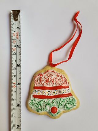 Christmas Holiday Ornament Sweet Cookie Bell Xmas Tree Ornament Pre - Owned