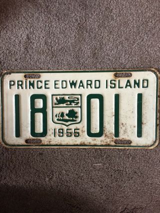 1955 Prince Edward Island License Plate -
