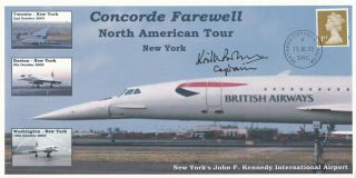(a30037) Gb Cover Concorde Captain Signed Barton York 2005 No 13 Of 3