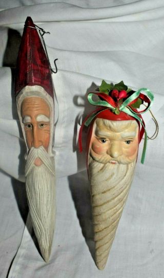 `estate=christmas Ornaments,  Set Of (2) Large Stick Santa 