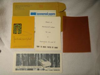 Vintage 1967 Paper Making Kit From Hammermill Includes How To Make Paper By Hand