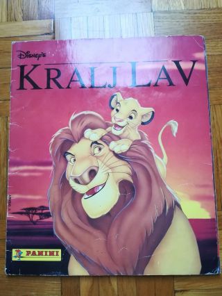 Disneys Lion King Panini Complete Album With All Stickers 1996