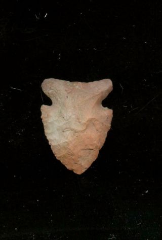 Indian Artifacts - Coloored Side Notch Point - Arrowhead