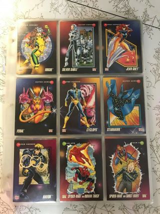1992 Marvel Universe Trading Cards Almost Complete - Holograms Complete 3