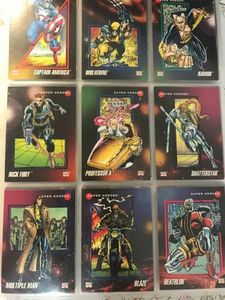 1992 Marvel Universe Trading Cards Almost Complete - Holograms Complete 4
