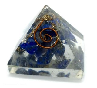 Lapis Lazuli Reiki Energy Charged Orgone Pyramid Powerful Energy Generator Gift