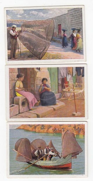 Vintage 1928 Full Series Of Fishing In Malta Cards