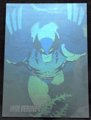 1992 Marvel Universe 3 - Impel Hologram Insert Card H - 3 Wolverine Nm/mt
