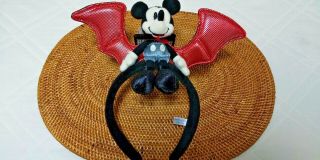 Tokyo Disney Headband Of Mickey Mouse Of Bat - Limited Halloween Item Japan F/s
