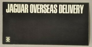Jaguar Overseas Delivery 1968 Xke 10 Pages Fold Out Design.