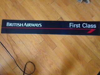 British Airways First Class Airport Sign 36 X 6