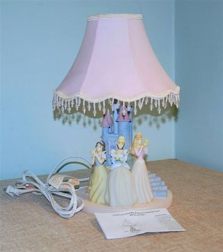 Disney Princess Table Lamp & Night Light W/ Shade Hampton Bay Vintage 18” Tall