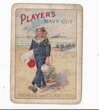 Vintage Players Navy Cut Cigarette Card (wide)