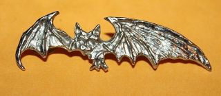 Halloween Bat In Flight Double Pin Back Pin/vest - Lapel Pin