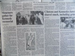 John F Kennedy Jr July 1999 Carolyn Bessette Kennedy Newspaper Collectible RARE 4