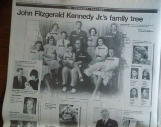 John F Kennedy Jr July 1999 Carolyn Bessette Kennedy Newspaper Collectible RARE 5