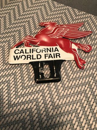 Vintage California World Fair License Plate Topper