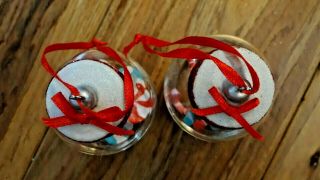 2 Assorted Candy Peppermints In Jar Christmas Tree Ornaments 4