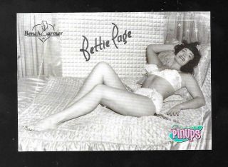 Benchwarmer 2006 Series 2 Classic Pin - Ups Bettie Page Card Bp - 3 Of 8