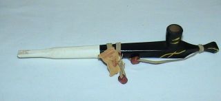 Vtg Cherokee Native American Indian Peace Pipe Rare Chief Qualla Reservation Nc