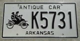 Arkansas Antique Car License Plate K5731