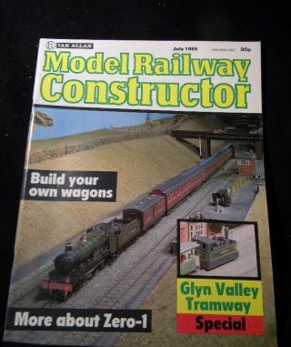 Model Railway Constructor 1985 July Glyn Valley Tramway Zero - 1 Build Wagons