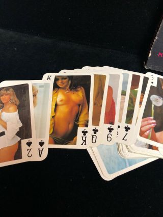 VINTAGE MADE IN WESTERN GERMANY ADULT PLAYING CARDS POKER GIRLS (B1) 3