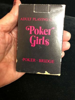 VINTAGE MADE IN WESTERN GERMANY ADULT PLAYING CARDS POKER GIRLS (B1) 5