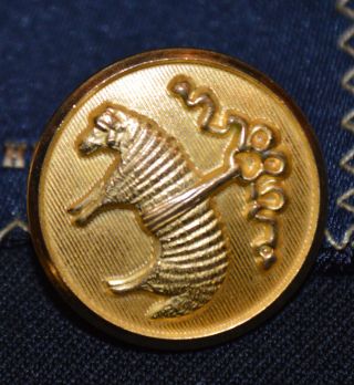 Brooks Brothers Gold Metal Blazer Golden Fleece Replacement Button 5/8 " Sleeve