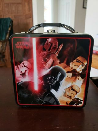 Tin Box Co Star Wars 6 " Carry All Tin Box Darth Vader.