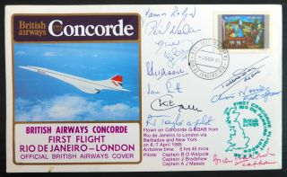 Gb 1985 Concorde 1st Flight Rio To London See Below Bm237