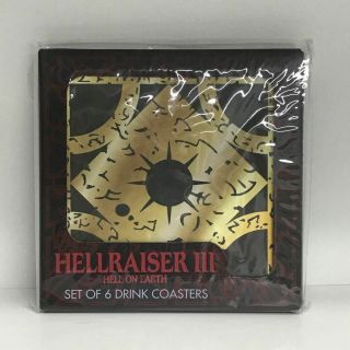 Hellraiser Iii 3 Hell On Earth Set Of 6 Drink Coasters