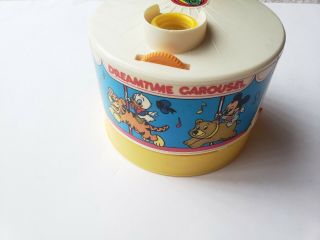Vtg Disney Dreamtime Carousel Light Projector Music Box Mickey Mouse 1988 1 Disc