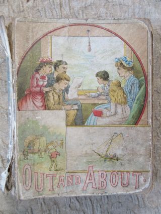 Antique 1882 Book Out & About Hudsons Trip To The Pacific By Kate Woods