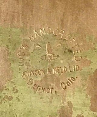 Vintage Johnson & Held Ltd.  Handcrafted Western Abalone Belt Buckle 8