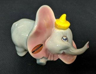 Disney 1947 Dumbo The Elephant Ceramic Figurine American Pottery Co W/ Sticker