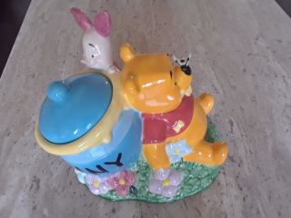 Vintage Disney Store Winnie The Pooh And Piglet Hunny Pot Cookie Jar
