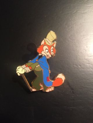 Disney Dlr Pin - J.  Worthington Foulfellow - Honest John The Fox From Pinocchio