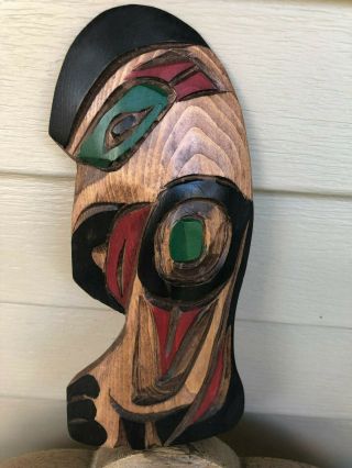 Northwest Coast Native Art Kwakiutl Resting raven plaque carving 2