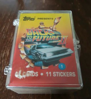Back To The Future 2 Movie Trading Cards Complete Set & Stickers 1989 Topps