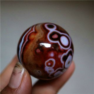 69G Madagascar Crazy Texture Lace Agate Crystal Sphere Healing 5