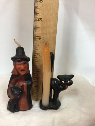 VTG 1950 Gurley Novelty Black And Whatcha Halloween Candles Retro Decoration 5