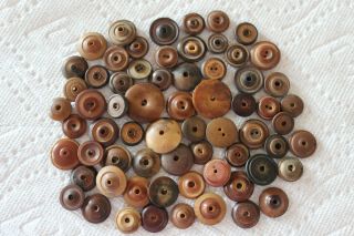 (d) Vegetable Ivory Tagua Nut Buttons Carved,  Whistle,  Ringers Etc.