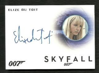 James Bond Archives Autograph A255 Elize Du Toit Skyfall Limited
