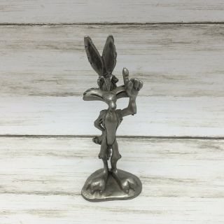 1996 Wb Looney Tunes " Wile E Coyote " Pewter Figurine