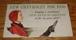 1950 Chevrolet Full Line Foldout Sales Brochure 50 Chevy Bel Air