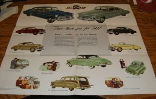 1950 Chevrolet Full Line Foldout Sales Brochure 50 Chevy Bel Air 2