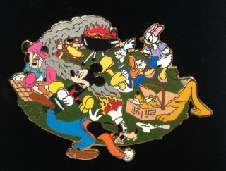 Mickey Bbq Picnic Minnie Donald Daisy Goofy Disney Pin Le 100 48871